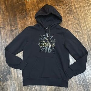 🔥 ADIDAS hoodie black brand New - No tags SMALL SPORTSWEAR SWEATSHIRT